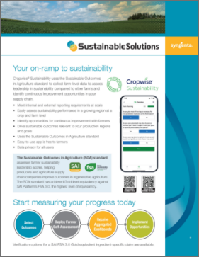 PDF Cover Cropwise Sustainability SellSheet Partner