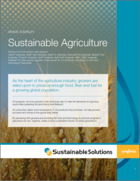 PDF Cover Sustainable Agriculture Wheat and Barley